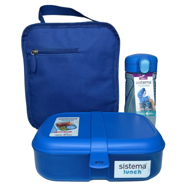 Sistema Lunchtime 3-Pack Blue (1 sæt)