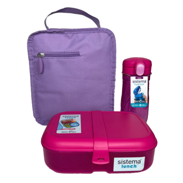 Sistema Lunchtime 3-Pack Pink / Purple (1 sæt)