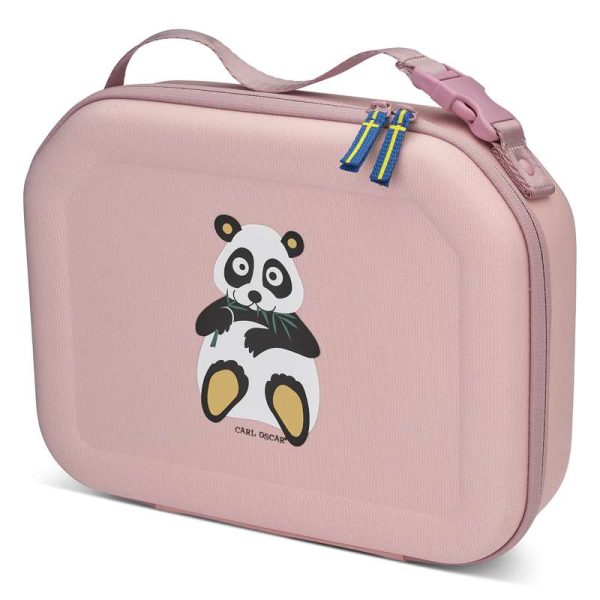 Carl Oscar Pack n' Snack Køletaske - Panda - Rosa