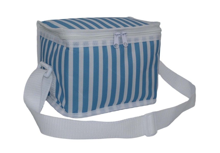 Conzept Køletaske blå striber H22 cm.