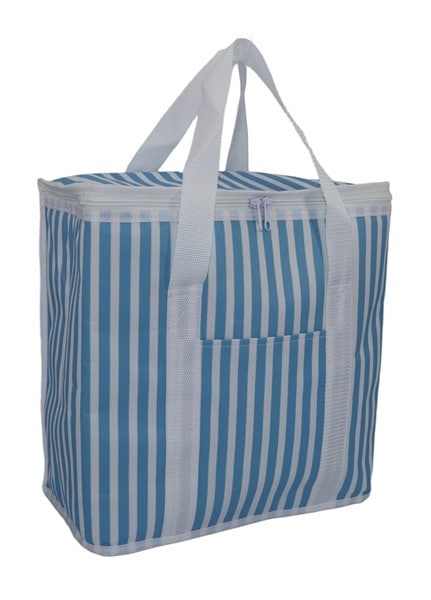 Conzept Køletaske blå striber H34 cm.